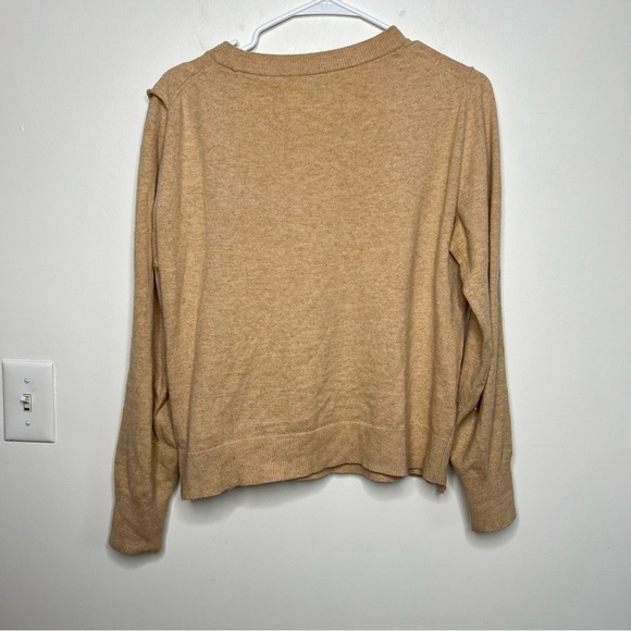 J. Crew Ruffle-front crewneck sweater - Picture 6 of 7